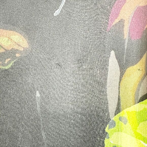 Vintage Silk Butterfly Sheer Top Size 12 Whimsigoth Fairy Forest 90s Y2K Nymph - Picture 6 of 7